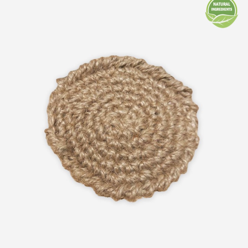 Jute Washcloth, round