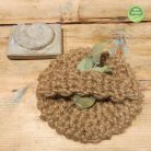 Jute Washcloth, round