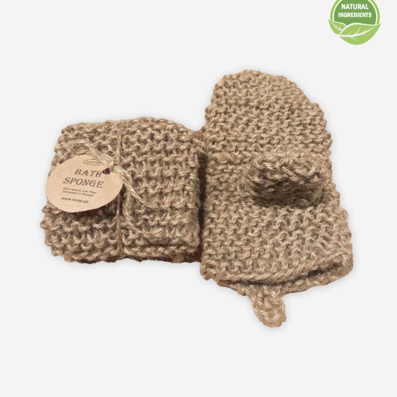 Jute Washcloth “Mitten”