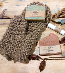 “Mitten” Jute Sponge