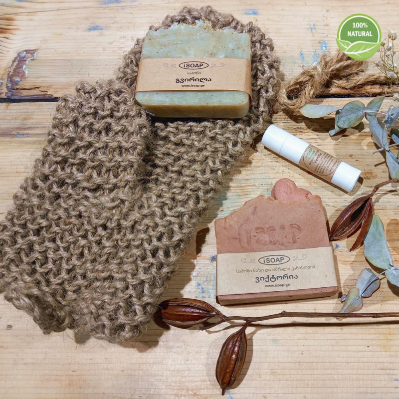 Jute Washcloth “Mitten”