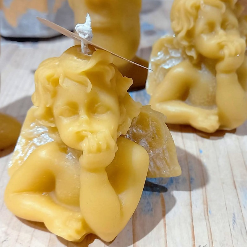 “Angel” Beeswax Candle