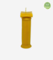 “Column” Beeswax Candle
