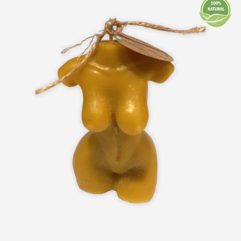 “Female Figure” Beeswax Candle