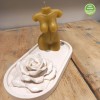 “Female Figure” Beeswax Candle