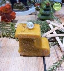 Holiday Candle, made of beeswax